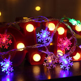 3M LED Christmas Snowflake String Lights Fairy Lights Home Decoration