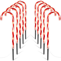 Set of 5pcs Battery Powered Christmas Candy Cane Lights