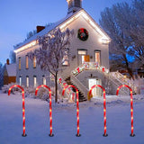 Set of 5pcs Battery Powered Christmas Candy Cane Lights