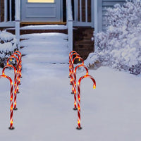 Set of 5pcs Battery Powered Christmas Candy Cane Lights