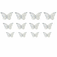 2Sets Removable Hollow 3D Butterfly Wall Decal