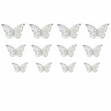 2Sets Removable Hollow 3D Butterfly Wall Decal