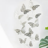 2Sets Removable Hollow 3D Butterfly Wall Decal