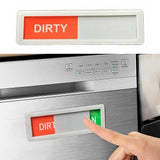 Self-Adhesive Dishwasher Clean Dirty Sign With Magnetic Backing