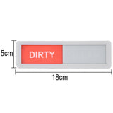 Self-Adhesive Dishwasher Clean Dirty Sign With Magnetic Backing