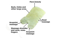 Nature Jade Comb Massage Comb Head Gua Sha Board Facial Massage Scraper Natural Hair Care Beauty Tool