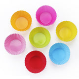 10pcs/20pcs Silicone Cake Cups Baking Cups Reusable Non-Stick Cake Molds Sets Silicone Cake Cups