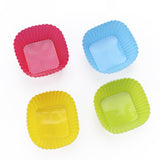 10pcs/20pcs Silicone Cake Cups Baking Cups Reusable Non-Stick Cake Molds Sets Silicone Cake Cups