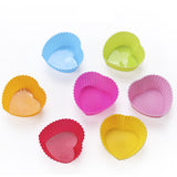 10pcs/20pcs Silicone Cake Cups Baking Cups Reusable Non-Stick Cake Molds Sets Silicone Cake Cups