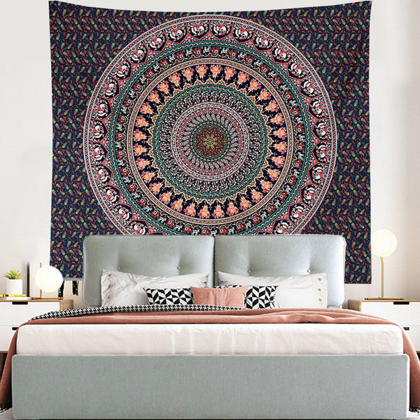 200 x 150cm Wall Hanging Mandala Tapestry Beach Towel Beach Mat Bohemian Camping Blanket Home Decoration
