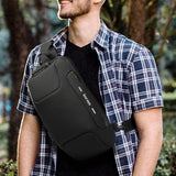 Men Anti-theft Chest Bag Oxford Travel Backpack With USB Charging Interface