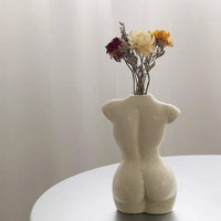 1pc Nude Female Body Vase Tabletop Flower Pot Home Art Decor