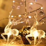 1pc Christmas Lights LED Elk String Light Battery Powered Indoor Light String Home Party Decor