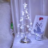 1PC Christmas Crystal LED Night Light Table Lamp Christmas Home Decor