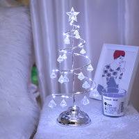 2PCS Christmas Crystal LED Night Light Table Lamp Christmas Home Decor