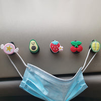 5Pcs Cute Mini Car Hooks for Face Mask Multi-Function Invisible Hangers