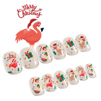 2 Set 48Pcs Christmas Full Cover False Nail For Kids