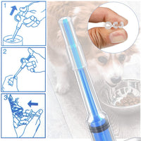 4Pcs Pet Medicine Feeder Pill Pusher Capsule Shooter Medication Syringe Dog Cat