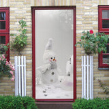 Christmas Door Stickers Self-adhesive Xmas Decor