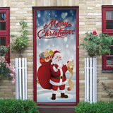 Christmas Door Stickers Self-adhesive Xmas Decor