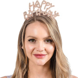 Happy Birthday Headband and Sash for Party Decorations Supplies