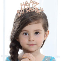 Happy Birthday Headband and Sash for Party Decorations Supplies