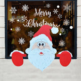 Climbing Santa Claus Christmas Indoor Outdoor Fence Peeker Christmas Decoration