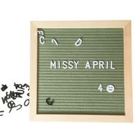 DIY Felt Letter Board Kit Wooden Frame Message Boards With Symbol Numbers