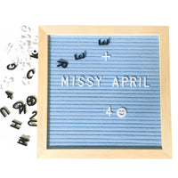 DIY Felt Letter Board Kit Wooden Frame Message Boards With Symbol Numbers