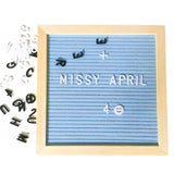 DIY Felt Letter Board Kit Wooden Frame Message Boards With Symbol Numbers