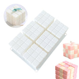 6 Cavities 3D Cube Silicone Baking Cake Mold