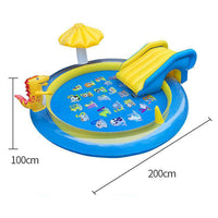 Dinosaur Inflatable Play Center Kids Spray Water Swimming Pool