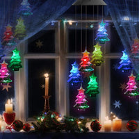 LED Solar Christmas Tree Wind Chime Lights Outdoor Garden Decor-Style 1