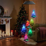 LED Solar Christmas Tree Wind Chime Lights Outdoor Garden Decor-Style 1