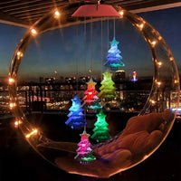 LED Solar Christmas Tree Wind Chime Lights Outdoor Garden Decor-Style 2