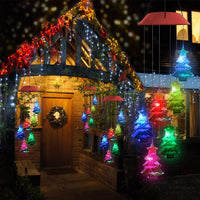 LED Solar Christmas Tree Wind Chime Lights Outdoor Garden Decor-Style 2