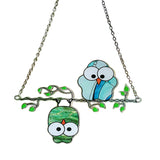 Multicolored Owl Hanging Pendant Wall Window Garden Hanging Decor