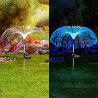 Solar Jellyfish-Shaped Ground Lights Patio Stake Walkway Lamp Outdoor Garden Decor Multicolor