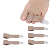 Footful Fabric Toe Supports Straightener Toe Finger Separators Bunion Hallux Valgus Corrector Protector