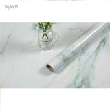 5-Meter Marble Vinyl Film Black Wallpaper Film Sheet Furniture Wrap Sticker Kitchen