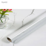 5-Meter Marble Vinyl Film Black Wallpaper Film Sheet Furniture Wrap Sticker Kitchen