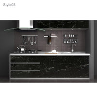 5-Meter Marble Vinyl Film Black Wallpaper Film Sheet Furniture Wrap Sticker Kitchen