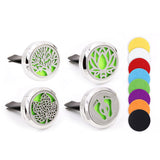 Car Vent Clip Essential Oil Diffuser Aromatherapy with Felt Pad in Various Scents