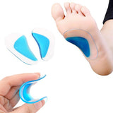 2 Pairs of Gel Insoles Arch Support Insoles Pad Orthotic Shoe Insoles Cushion For Flat Feet