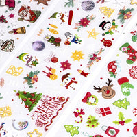 2X 10 Rolls Christmas Nail Transfer Stickers