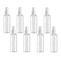 2-4-8Pk 100ml Empty Plastic Pump Spray Bottles Travel Perfume Atomiser