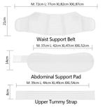 White Pregnancy Support Belt Maternity Postpartum Band