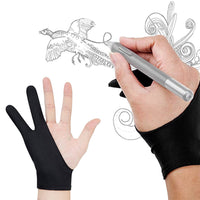 2Pcs Sketch Drawing Two Finger Glove Single Gloves