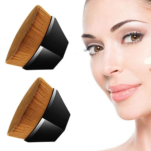 2Pcs Makeup Brushes Seamless Foundation Brushes with Storage Cases