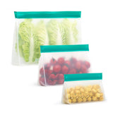 6Pcs Reusable Ziplock Leakproof Snack Bags Food Storage Bags